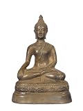 Handmade Antique Style Bronze Buddha Table Statue (Thailand)