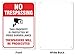Video Surveillance Sign - 7x10 - No Trespassing Violators Will Be Prosecuted Sign Legend .40 Aluminum