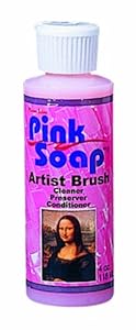 Pink Soap 1-Ounce Brush Cleaner and Conditioner