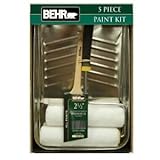 BEHR 5 Piece Paint Project Kit with Roller, Brush, Tray, & 2 Nap Roller Covers