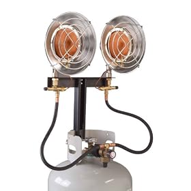 Century 28,000 BTU Double Head Heater