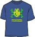 Frogger Classic 80's Konami Arcade Video Game Oldschool Frog Adult Light Navy T-Shirt