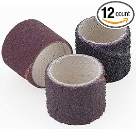 Click here to buy 3M Aluminum Oxide Sanding Bands 1 2OD x 1 2W Assorted Grits (Pack of 12) by 3M.