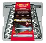 Gear Wrench 9308 8 Piece Fractional Ratcheting Wrench Set