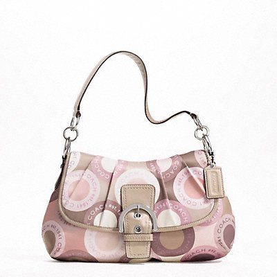 Coach Soho Snaphead Flap Pink Multi