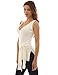 PattyBoutik Women's V Neck Side Split Ribbed Tank Top
