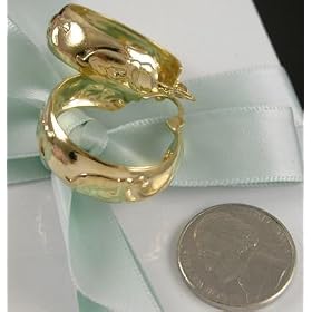 Click here to buy 18K Gold Filled Hoop Earrings ~Panthers~ Animals New Hoops by Kendall Drive Jewelry.
