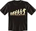 T-Shirt Grössen S-M-L-XL-XXL Evolution: Affe Bodybuilder