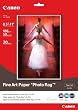 Canon Fine Art Paper Photo Rag, 8.5 x 11 Inches, 20 Sheets (0587B005)