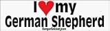 I Love My German Shepherd - Refrigerator Magnets 7x2 in