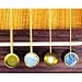 Dandrea Brass Tone Pins with Mother Of Pearl Dot Inlays (Set of 6)