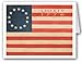War of Independence Revolutionary 1776 Flag note card- 10 Boxed Cards & Envelopes