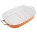 Kitchen & Housewares : Reston Lloyd Roaster Pan with Metal Rack, Orange
