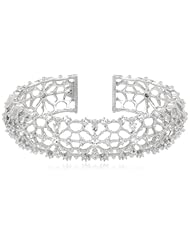 Judith Ripka "Lace" Medium Width Lace Cuff Bracelet