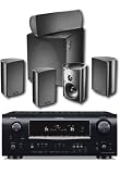 Denon AVR1909 7.1-Channel Home Theater Receiver & Definitive Pro Cinema 600 Home Theater Speaker System - Black (Bundle)
