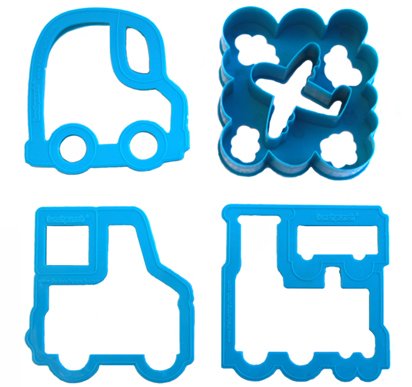 Lunch Punch Transport Shape Sandwich Cutters (Set of 4)
