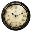 Antiqued Black Metal Wall Clock