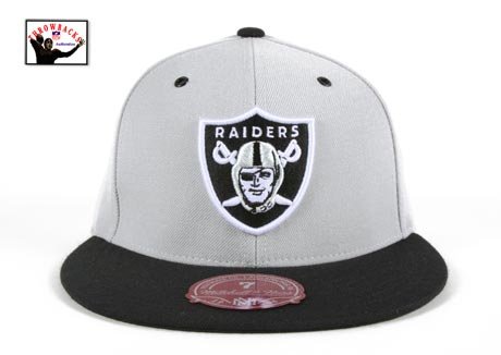Oakland Raiders Two Tone Grey & Black Hat / Cap