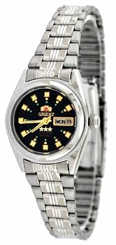 Orient #BNQ1X003B Women's Tri Star Black Dial Automatic Watch