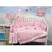 Ballerina Baby Pink Micro Suede with Satin Crib Nursery Bedding Set 10 Pieces ** BELOW COST CLEARANCE ! **