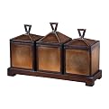 Chafetz Canisters and Tray 4-pc. Set