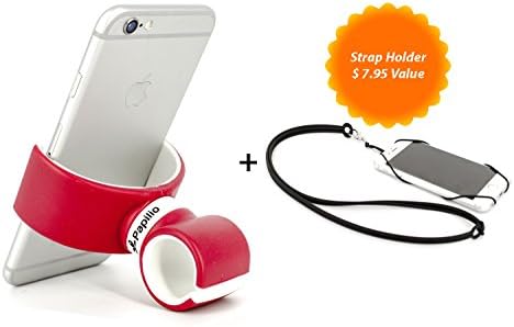 Papilio All in One Car Mount Stand Holder Cradle Bracket for Smartphones - Red