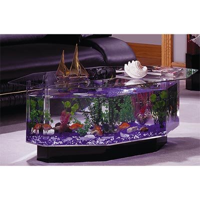 Midwest Tropical Aqua Octagon Coffee Table Aquarium, 28 Gallons