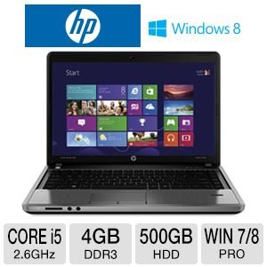 HP ProBook D8C11UT 14' LED Notebook - Intel Core i5 i5-3230M 2.60 GHz - Silver On Sale