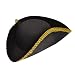 Tricorn Hat Black with Gold Trim