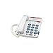 GE 29568GE1 Dect 6.0 Corded Big Button Phone for Mild Hearing Loss (White)