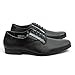 Ferro Aldo Black Herringbone Snipe Toe Men's Dress Shoes Lace up Oxfords 19277b