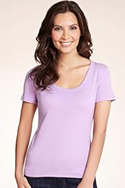 Pure Cotton Scoop Neck Plain T Shirt