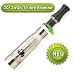 2012 Neueste Version 2X für eGo-T Elektronische Zigarette Klare/Clear-Atomizer-Verdampfer (SUPER VERDAMPFER, SUPER DESIGN) + 1X leere Liquid Flasche 10ml