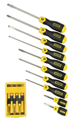 Stanley 94-549 16-Piece Cushion Grip Screwdriver Set