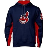 Majestic Cleveland Indians Navy Blue Cooperstown The V Hoody Sweatshirt