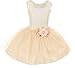 Little Girls Adorable Lace Pearl Taffeta Tulle Mesh Easter Flower Girl Dress