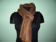 Chocolate Brown 100% Pure Silk Pashmina Scarf