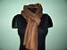 Chocolate Brown 100% Pure Silk Pashmina Scarf