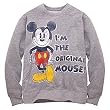 Disney Long-Sleeve Fleece Mickey Mouse Sweatshirt for Men