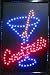 Cocktails in Red and Blue - Large 24 x 16 LED Business Light Sign