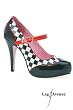 High Heels von Leg Avenue 5014 Piper - schwarz/weiss - 40