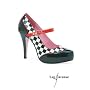 High Heels von Leg Avenue 5014 Piper - schwarz/wei&hellip Leg Avenue