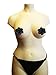5 Pairs Sexy Lace Adhesive Nipple Cover Pasties Bra Halloween & Christmas Style (Black Flower)