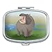 Hippopotamus Goes Roar Rectangle Pill Case Trinket Gift Box