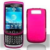 Pink Hard Plastic Rubberized Case Cover for Blackberry Torch 9800