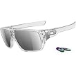 Oakley Dispatch Men's Lifestyle Casual Wear Sunglasses - Polished Clear/Chrome Iridium