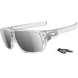 Oakley Dispatch Men's Lifestyle Casual Wear Sunglasses - Polished Clear/Chrome Iridium