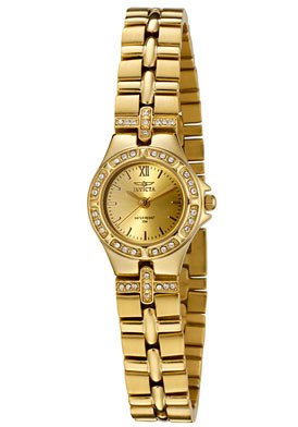 Invicta Women's 0134 Wildflower Collection 18k Gold-Plated Crystal Accented Watch