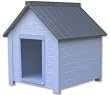 New Age Pet All-Weather Insulated Dog Bunk House, Blue/Grey, Large, For Pets up to 120 Pounds