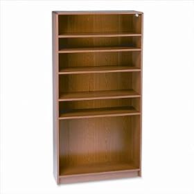 1890 Series Bookcase, 6 Shelves, 36w x 11-1 2d x 72-5 8h, Medium Oak